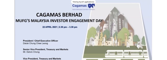 MUFG’s Malaysia Investor Engagement Day (“Malaysia Day”)