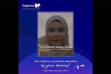 Cagamas Undergraduate Scholarship Programme: Siti Aisyah bt Razali Chan